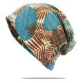 OBEFUN Men Women Multifunction Winter Autumn Hat Teenager  Thin Scarf Girl Leaf Skullies Beanies Vintage Cap AHT172. 