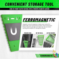 2 Pack Magnetic Wrench Organizer,Wrench Tool Box,1/4 - 1/16 Inch.
