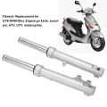 Front Shock Absorber Straight Steel Alloy Heavy Duty Shock Damper Replacement for GY6-50/60/80cc Engine for Go Karts ATV. 