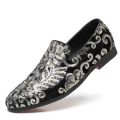 Men Casual Fashion Glitter Shoe Slip-on Shoes Loafers. 
