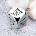 1pc Romantic Metal Movie Decider Dice Funny Anniversary Date Night Ideas Date Night Dice for Couples Take Out Dice Valentines Day Movie Cube Game Him Her. 