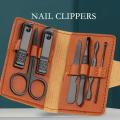 7-in-1 Manicure & Pedicure Stainless Steel Nail Care Kit | Professional Grooming Tools for Men & Women | Portable Nail Care Set with Box for Home & Travel. 