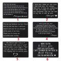 NORORTHY Valentine Love Note for Men Husband Anniversary Gifts Anniversary Memorial Wallet Insert Card Purse Card Boyfriend Presents.