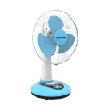 Super Star Rechargeable Table Fan Blue- 12 inch.