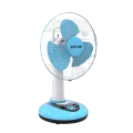 Super Star Rechargeable Table Fan Blue- 12 inch.