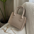 Trendy Felt Handbag Contemporary  Design Small Square Bag Stone Texture Versatile Casual Messenger for Daily Use Casual Outing Young Adults Street Fashion Accessory Essentials. 
