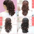 Curls Synthetic Clip In Ponytail Hair Extension Heat Resistant Pony Tail Fake Hair Ponytail Hairpiece. 