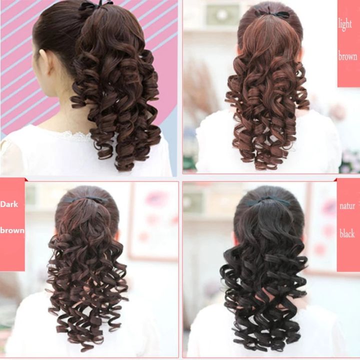 Curls%20Synthetic%20Clip%20In%20Ponytail%20Hair%20Extension%20Heat%20Resistant%20Pony%20Tail%20Fake%20Hair%20Ponytail%20Hairpiece%20-%20Image%205