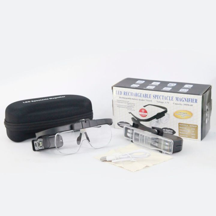 Head%20Glasses%20Magnifying%20Glass%20USB%20Rechargeable%20Monocle%20Glasses%20Magnifying%20Glass%20Led%20Watchmaker%20Repair%20Wearing%20Glasses%20Magnifier%20-%20Image%202