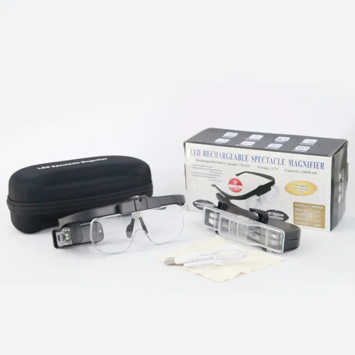 Head%20Glasses%20Magnifying%20Glass%20USB%20Rechargeable%20Monocle%20Glasses%20Magnifying%20Glass%20Led%20Watchmaker%20Repair%20Wearing%20Glasses%20Magnifier%20-%20Image%202