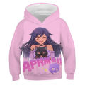 Kids Game Aphmau Hoodies Kawaii Girls Anime Sweatshirts Tops Children Cartoon 3D Hoodie Pullover Sweatshirt Spring Boys Outwear.