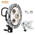 Godox TL-5 5in1 Bulb Head Multi-Holder Tricolor+Light Stand+softbox 60*60cm Camera Photography Lighting.