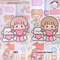Sweet Journal 72PCS Soft and Cute Series Precut Stickers Diary Journaling Decorative Crafts Scrapbooking DIY Box Sticker.