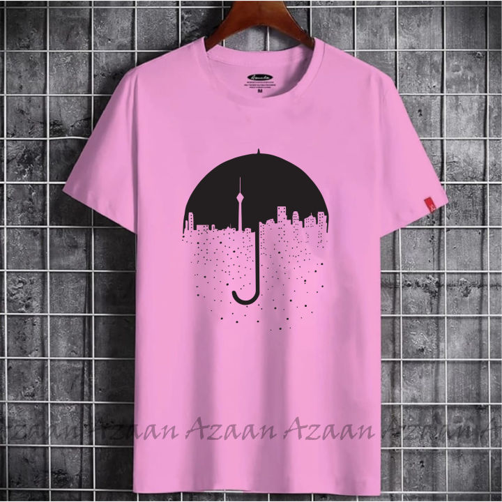 Stylish%20Half%20Sleeve%20Chinese%20Printed%20Microfibre%20T%20Shirt%20For%20Women%20-%20Image%207