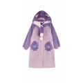 Winter star with the same cute purple little monster velvet thickened and lengthened warm bathrobe pajama pants loungewear. 