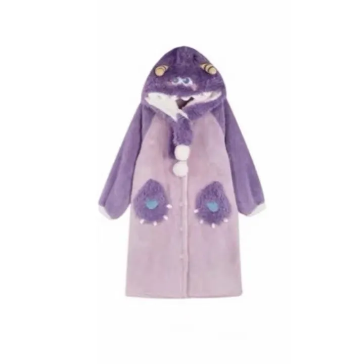 Winter%20star%20with%20the%20same%20cute%20purple%20little%20monster%20velvet%20thickened%20and%20lengthened%20warm%20bathrobe%20pajama%20pants%20loungewear%20-%20Image%205
