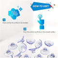 300Pcs Transparent Suction Cups, Plastic Suction Cups, Pads Without Hooks for Outdoor, Kitchen,Bathroom,Window 20mm. 