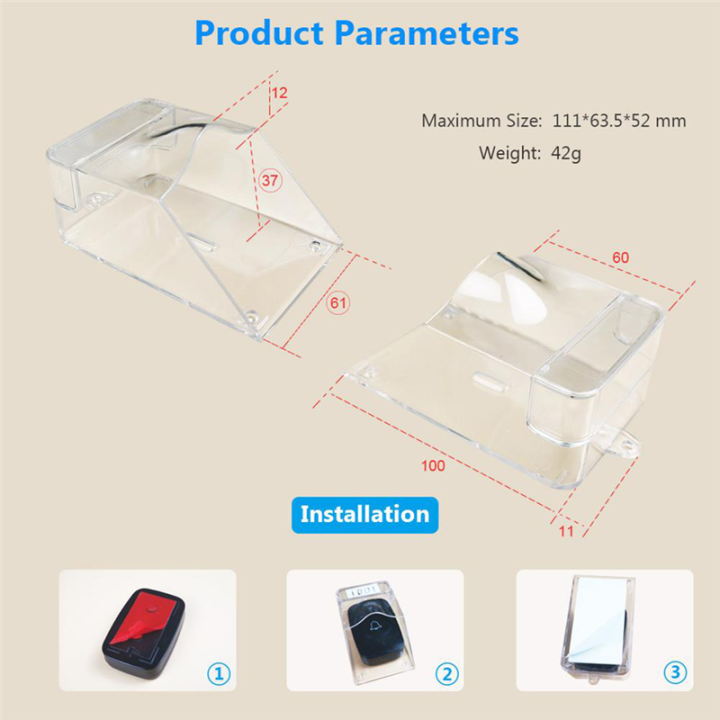 Transparent%20Waterproof%20Plastic%20Cover%20for%20Wireless%20Doorbell%20for%20Door%20Bell%20Ring%20Chime%20Button%20for%20Outdoor%20Doorbell%20Cover%20-%20Image%203