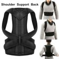 Adjustable Back Posture Corrector Back Pain Relief Belt Spine Waist Support Correction Straps Posture Belt For Men Women - Black. 