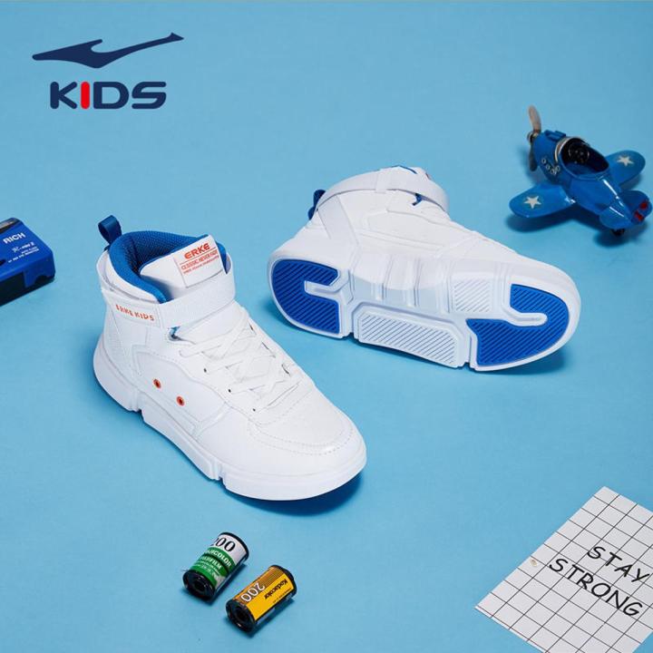 Erke ERKE Children s Shoes Children s Sports Shoes Boys Skateboard Shoes Casual Shoes High Top Board Shoe Basic Break Daraz .bd