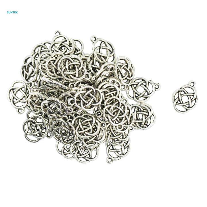 2x50%20Pieces%20Tibetan%20Knot%20Jewelry%20Making%20Charms%20Pendant%20DIY%20Craft%20-%20Image%203