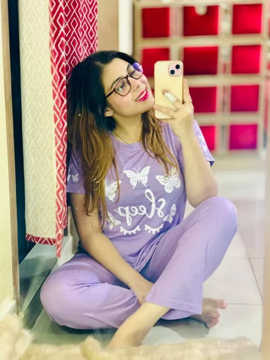 Women%20Home%20Wear%20Two-Piece%20Clothes%20V-Neck%20Solid%20Color%20Short%20Sleeve%20T-shirt%20+%20Long%20pant%20by%20%20soha%20mart%20-%20Image%204