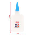 1pc 502 Super Glue Instant Quick Dry Cyanoacrylate Strong Adhesive Quick Bond Leather Rubber Metal Office Supplies Fast Glue MuXiaRe. 