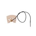 ICQURBT 2Pcs Violin Bridge with Internally Mounted Piezo Pickup for 4/4 Full Size Electric Violin Parts Replacement. 