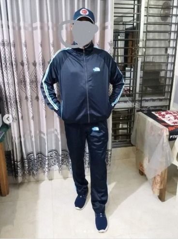 Police Tracksouet set / police cloth set/ police jercy set/ police toujer set/ Navy blue 100% premium Polyester Tricot Fabric 2-Stripes Tracksuit/ Police Tracksuit