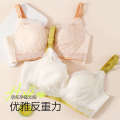 Gather Breastfeeding Lace Open Button Pregnant Women's Underwear Mid Bra Postpartum Pregnancy Period. 