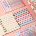 Fluorescent Highlighter Pens New Stationary Supplies Aesthetic Colored Markers Pens Kawaii Double Headed Pastel Highlighters Students. 