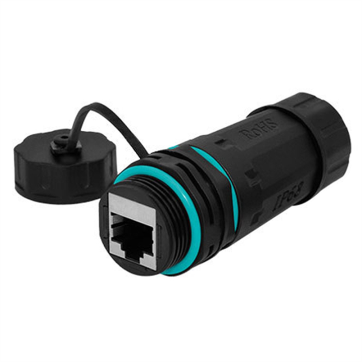 RJ45 Network Straight IP68 Waterproof Cat5/Cat6 Network Cable Connector ...