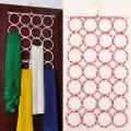 Premium Heart Home 20+ Circle Plastic Ring Hanger for Scarf, Shawl, Tie, Belt, Closet Accessory Wardrobe Organizer. 