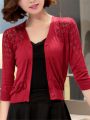 Autumn Summer Cardigan Women Lace Hollow Out Shawl Teenager Girls Knitted Sweater Female Cardigans Women Thin Coat Ladies Tops. 