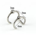 Multi-Ring U-Ring False Nose Ring False Lip Nail Stainless Steel False Ear Bone Nail Piercing Nose Ring. 