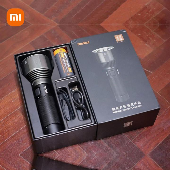 XIAOMI_Tactical Flashlight, 2000 Lumen Flashlights Portable Torch Outdoor Camping Torch Light Flashlight