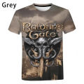 Baldur's Gate III games 3D printed T-shirt men women kids Short Sleeve T shirt casual hip hop summer tee tops graphic tshirt top. 