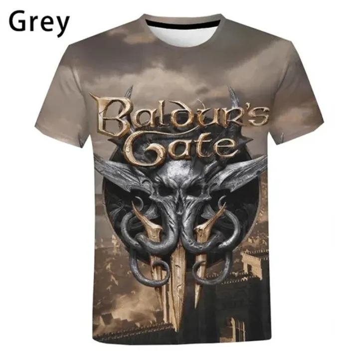 Baldur's%20Gate%20III%20games%203D%20printed%20T-shirt%20men%20women%20kids%20Short%20Sleeve%20T%20shirt%20casual%20hip%20hop%20summer%20tee%20tops%20graphic%20tshirt%20top%20-%20Image%202
