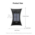 Auoyo Solar Outdoor Lighting Wall Light Solar Outdoor Waterproof Lamp Dual Head Up And Down Dual Color Luminescent High Brightness Wall Spotlights Door Signs And Wall Lights.