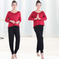 Spring and Summer Modern Dance Practice Clothes Female Modal Ethnic Dance Yoga Exercise Teacher Body Dancing Dress plus Size Suit. 