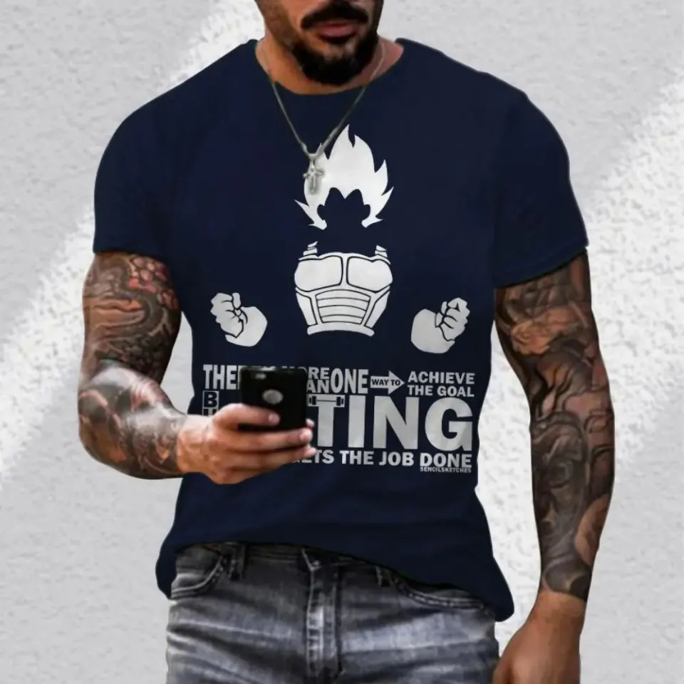 Dragon Ball Z Men Gift Oversized T-Shirt Short Sleeve Tops