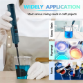 1Set Epoxy Resin Mixer Electric Epoxy Stirrer Rechargeable for Resin Resin Molds Silicone Molds. 