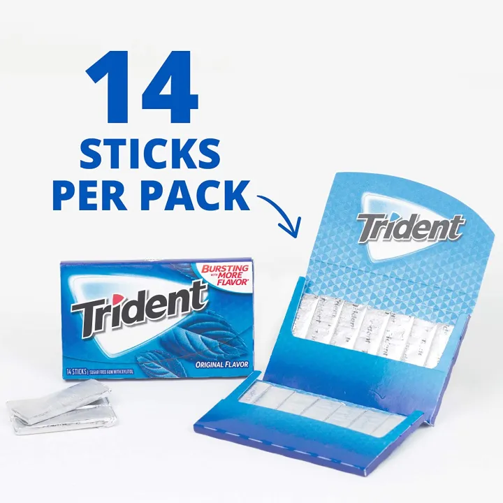 Trident%20Flavor%20Chewing%20Gum%20Full%20Box%2012%20Pack%20(14%20stick)%20-%20Image%203