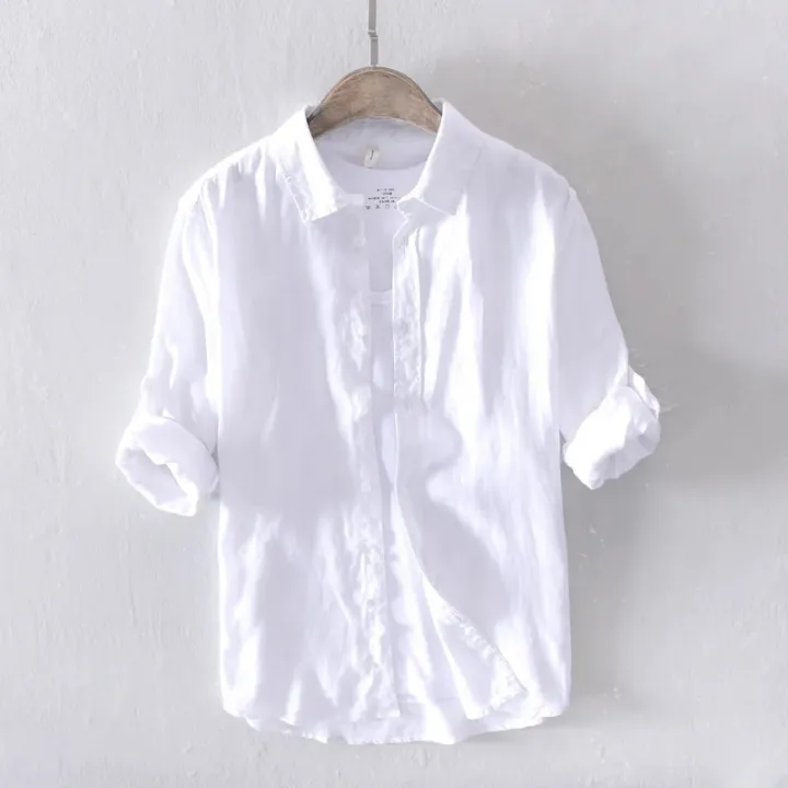 New%20Designer%20100%25%20Linen%20Long%20Sleeved%20Shirt%20Men%20Brand%20Casual%20Solid%20White%20Button%20Up%20Shirts%20for%20Men%20Top%20-%20Image%202