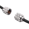 15M UHF Coaxial Cable RG58 Coax Cable PL259 Cable 50 Ohms CB Radio Antenna Cable UHF Male to UHF Male Low Loss UHF. 