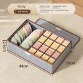 High Quality With Compartments Underwear Socks Storage Box Foldable Breathable Drawers Divider Multi-function Wardrobe Organizer. 