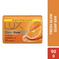 Lux Soap Bar Fresh Glow Tangerine & Vitamin C + E 90g (Free Closeup Toothpaste 7g).