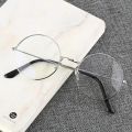 Men And Women Retro Round Blue Light Computer Mirror Reading Playing Games Eye Protection Decorative Glasses.