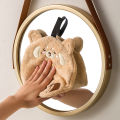 Kawaii Rabbit Shape Hand Towel Hanging Towels Cartoon Animal Absorbent Children's Hand Towels for Bathroom Kitchen Cleaning Rags. 