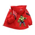 Children's Spiderman Hooded Jacket 2 3 4 5 6 Years Autumn Boy's Windbreaker Zipper Hoodie Baby Boys Birthday Present Hulk Jacket. 